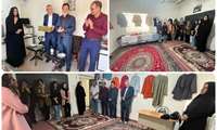 بازدید از نمایشگاه دستاوردهای کارآموزان دوره ی مهارتی مانتو دوز زنانه مرکز یادگیری دولتی زنده یاد سرهنگ بلوک روستای دولت آباد شهرستان سبزوار‌